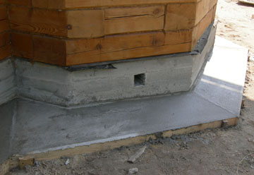 Защитная отмостка из бетона по периметру строения